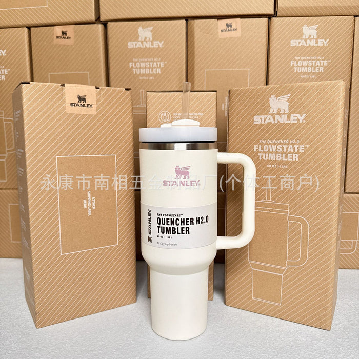 Wholesale 40oz giant straw cup,  car-friendly stainless steel large capacity ice bullies cup