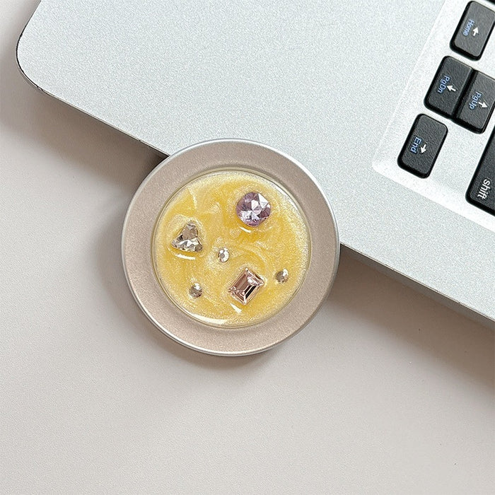Wholesale Rhinestone Gemstone Phone Holder with Magnetic Suction Ring