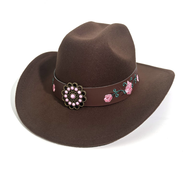 Wholesale Fashion woolen sun protection hat, denim hat, top hat