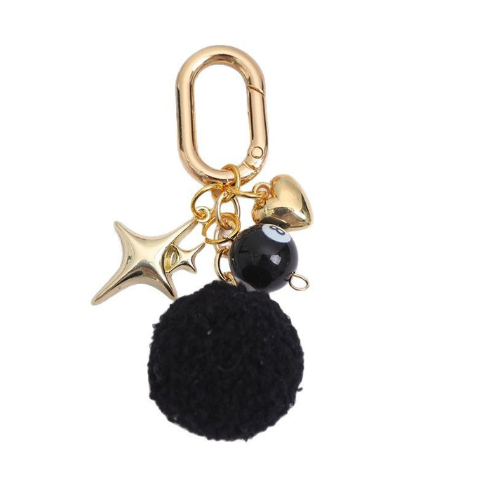 Wholesale Cute Small Billiard Beads Love Ball Keychain Pendant Bag Accessories