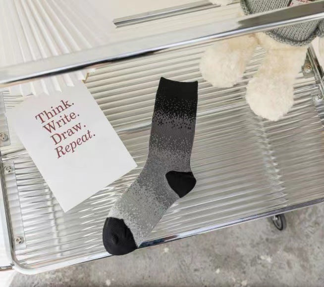 Wholesale New cotton socks with double needle center tube, fashionable trend