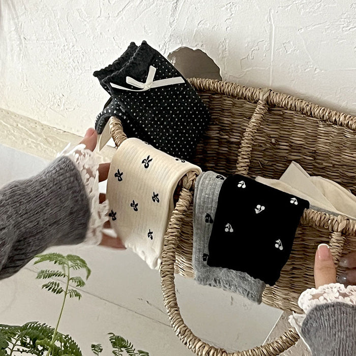 Wholesale Socks, bow, middle tube, socks, polka dots, pile socks, cotton