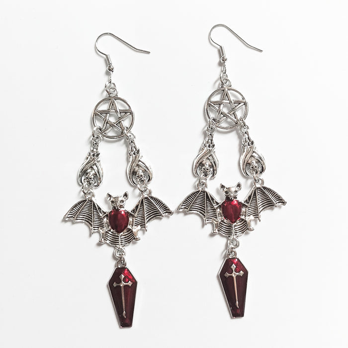Wholesale Gothic Style Bat Vampire Earrings Creative Fashion Niche  Earrings