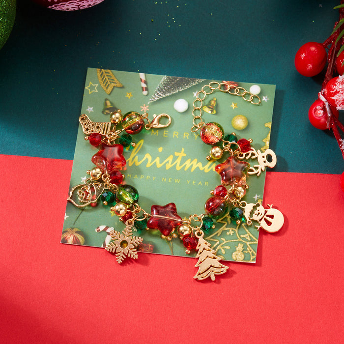 Wholesale Christmas cartoon pendant bracelet