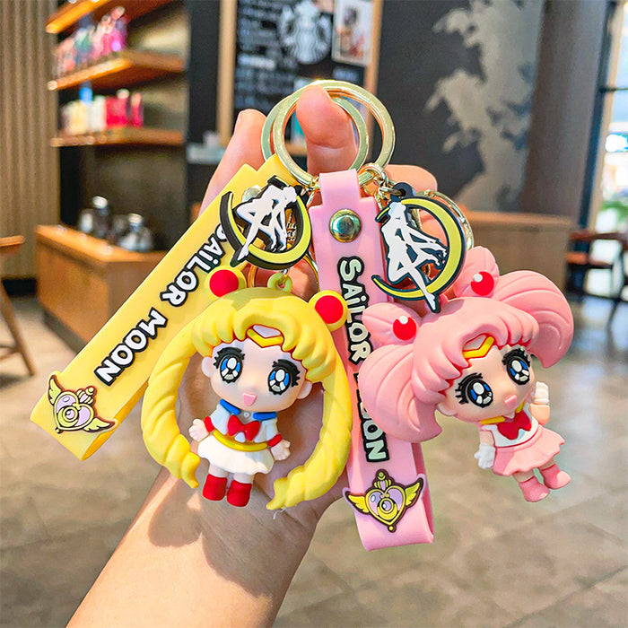 Wholesale Cartoon 3D Silicone Doll Keychain JDC-KC-MZL007