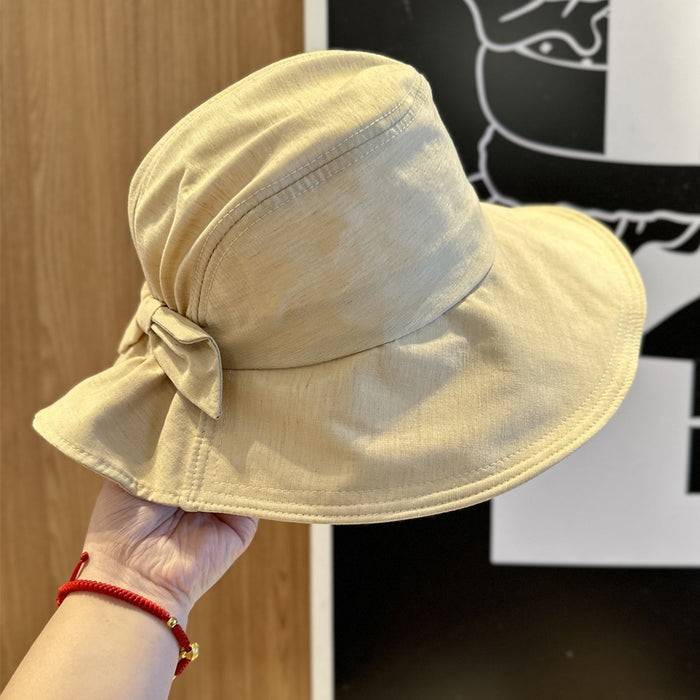 Wholesale Bow shaped sun protection fisherman hat, new travel basin hat