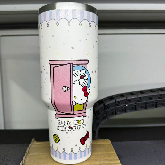 Wholesale 40oz tumbler ice bullies cup Portable insulated mug with handle