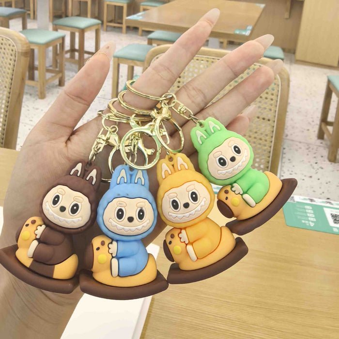 Wholesale Little Sheep Keychain Creative Silicone Doll Pendant Car Keychain Accessories
