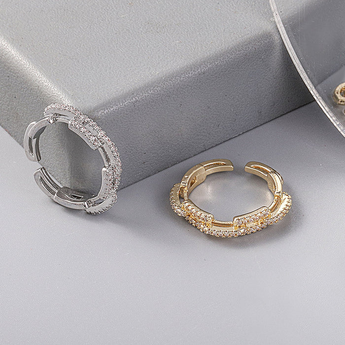 Wholesale Diamond Zircon Ring for Women, Personalized Fashionable Jewelry