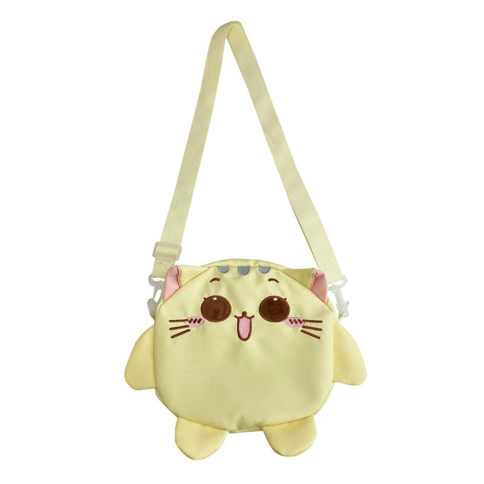 Wholesale Original Cute Versatile Cloth Bag with Small Cat Embroidery and Large Capacity Crossbody Bag