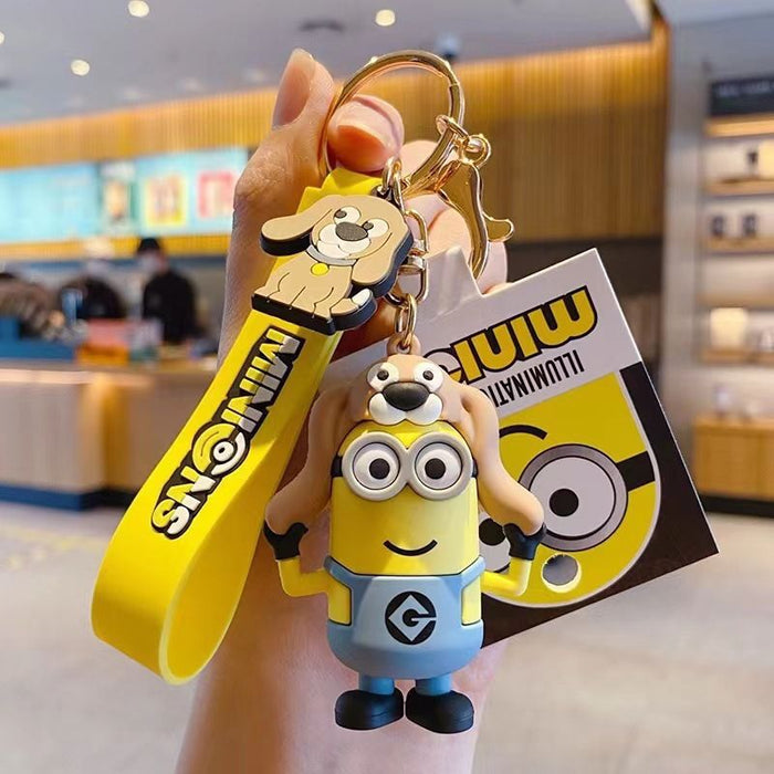 Wholesale  Cute Cartoon Silicone Keychain Doll Car Keychain Pendant