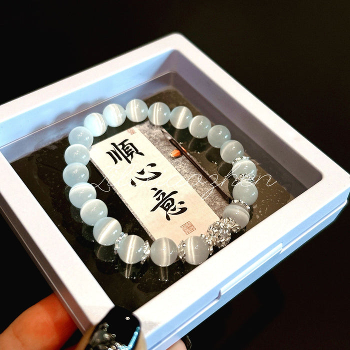 Wholesale Cat's Eye Stone Bracelet Sapphire Light Luxury, Small and Exquisite, High Quality Crystal Bracelet