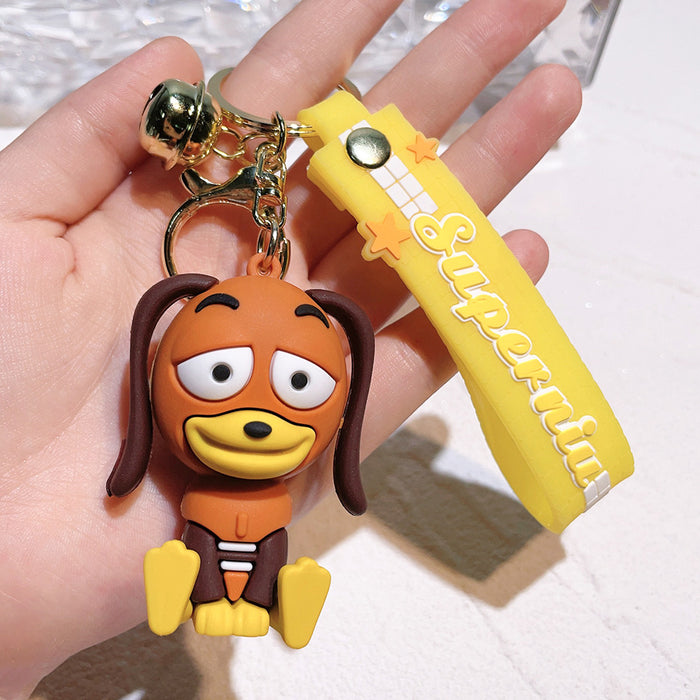 Wholesale Silicone Cartoon Doll Keychain JDC-KC-QiChao064