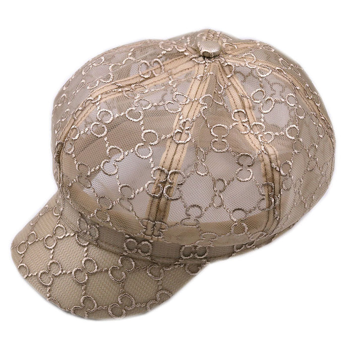 Wholesale Lace mesh duckbill cap breathable mesh thin breathable sun hat