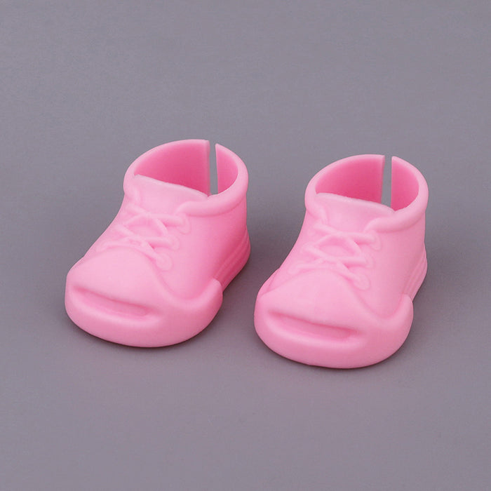 Wholesale Shoes suitable for 17 cm doll shoes sneakers universal cotton doll