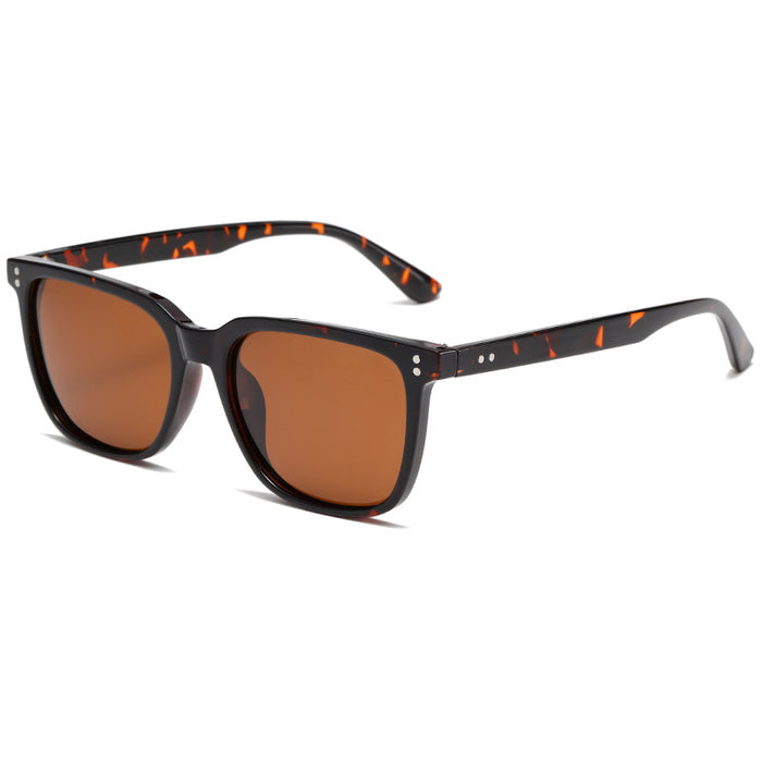 Wholesale Polarized s Square Sunglasses with Rivet Accents