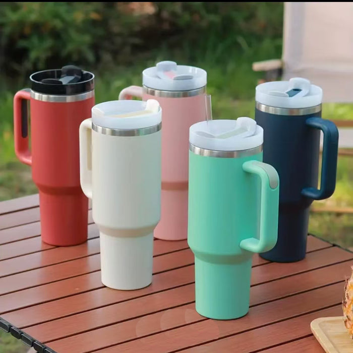 Wholesale 40oz handle car cup double-layer stainless steel ice bullies cup large-capacity thermos cup