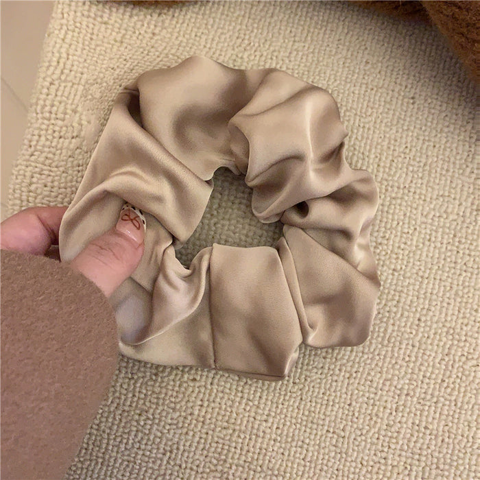 Wholesale Satin texture hair loop, high-end feel, meatball hair tie, hair tie, rubber band hair accessory