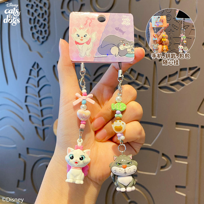 Wholesale PVC Cat Dog Pair Keychain Pendant Trendy Cartoon Bag Charm For Everyday Use And Gift Giving