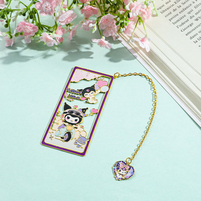 Wholesale Hollow Metal Creative Cute Cartoon Reading Bookmark