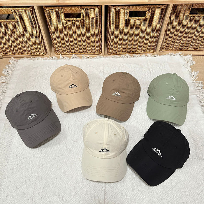 Wholesale Quick drying baseball cap, lightweight offset printed small letter outdoor sun hat, casual sun protection duckbill cap