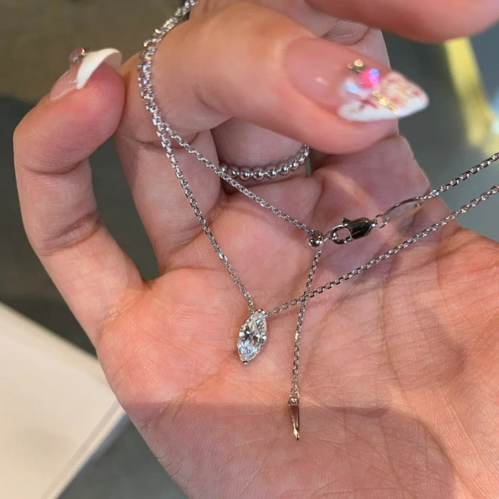 Wholesale  S925 Sterling Silver Butterfly Necklace Gift Female Niche Personalized Pendant