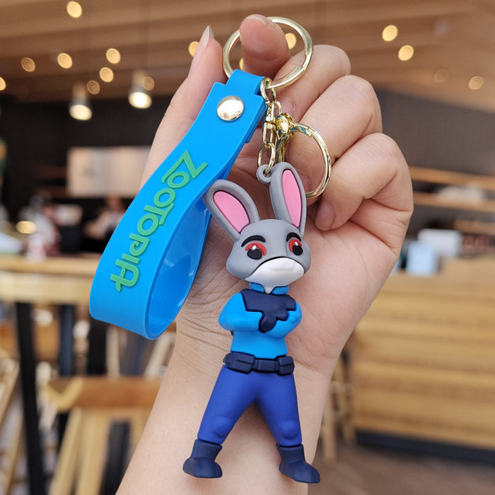 Wholesale Cartoon Silicone Doll Keychain JDC-KC-ZhuoRan011