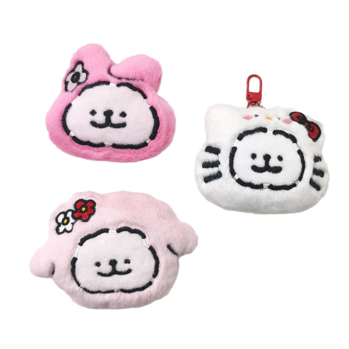 Wholesale Cute Plush Puppy Doll Brooch Dress-up  Plush Squeaky Pendant Bag Decoration