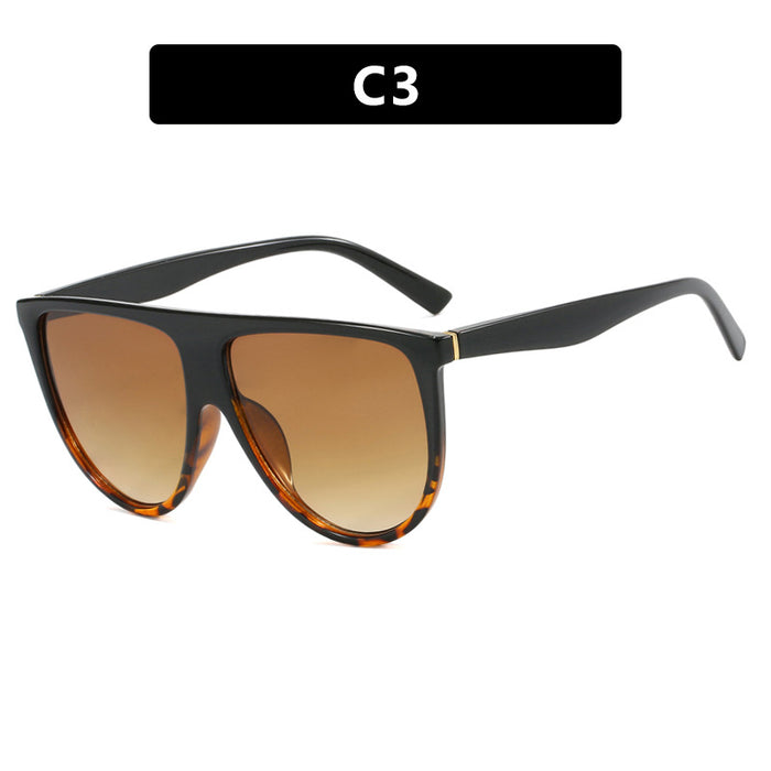 Wholesale Anti blue light internet celebrity large frame flat lens new glasses frame can be matched with myopia glasses frame