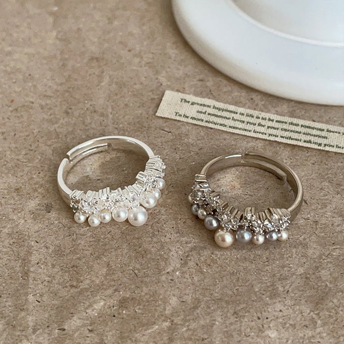 Wholesale Pearl and Zircon Ring