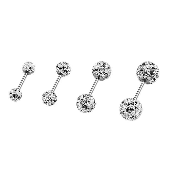 Wholesale Super Shiny Zirconia Laser Ball Earrings JDC-ES-XiangDuan005