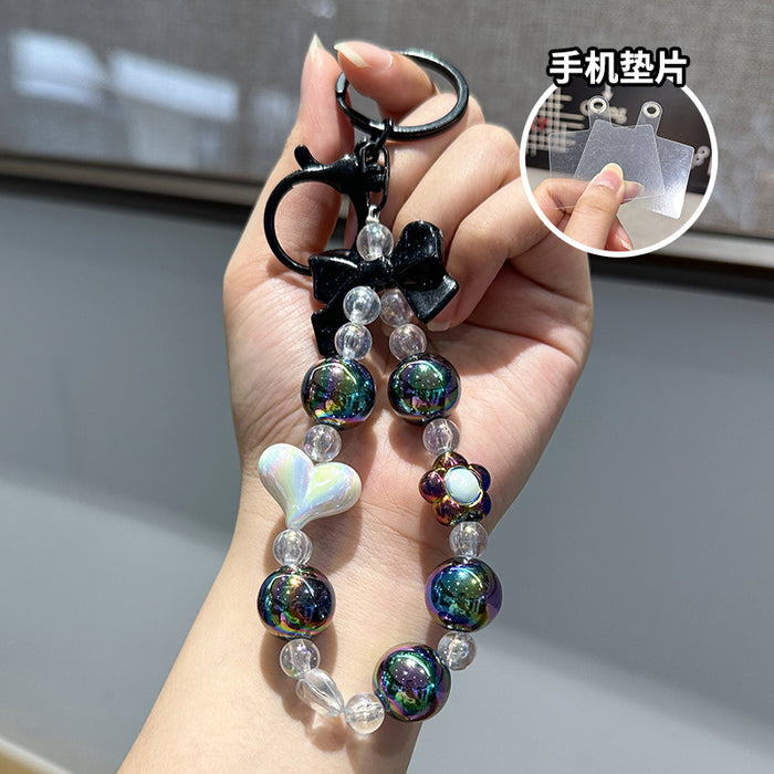 Wholesale Keychain Butterfly Knot Bead Car Keychain Love
