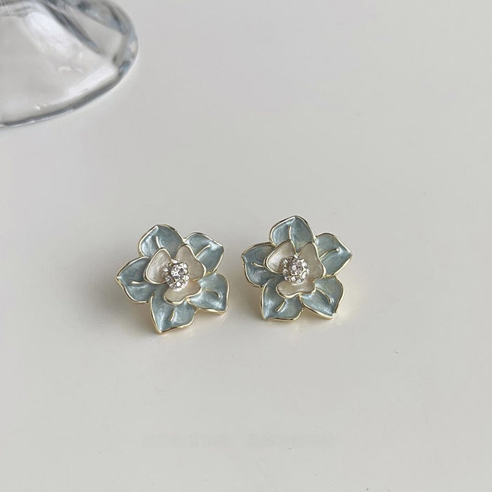 Wholesale Advanced and luxurious style collection with silver needles, fashionable new earrings, versatile earrings with temperament