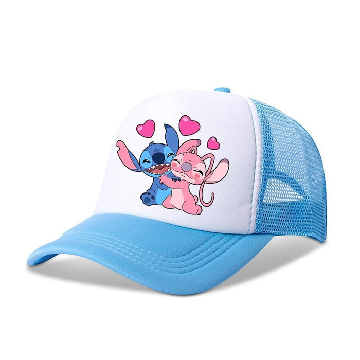 Wholesale Cartoon print baseball cap net breathable dome cap hip hop sports cap