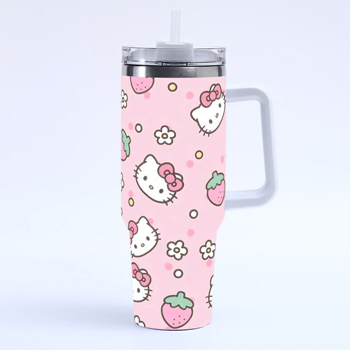 Wholesale Cute Cartoon 40OZ Stainless Steel Ice Bullies Cup with Handle for Car Use