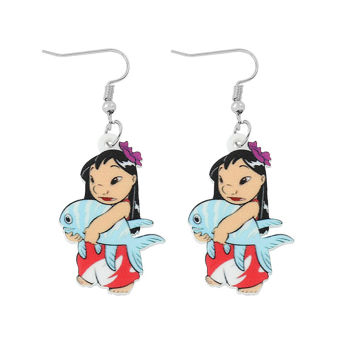 Wholesale Cartoon Creative Anime Earrings Pendant