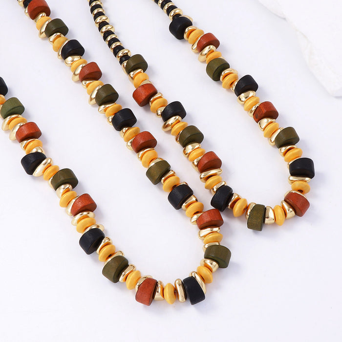 Wholesale Wooden Double-Layer Stacked Gravel Women's Suit