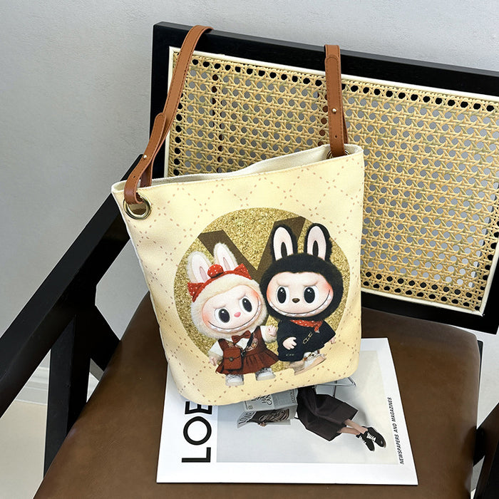 Wholesale Cartoon Trendy Shoulder Bag Cute and Exquisite Pendant Printed Crossbody Bag