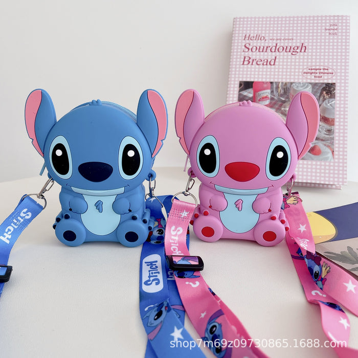 Wholesale Cartoon Children's Silicone Bag Fashion Shoulder Bag Toy Storage Earphone Bag Crossbody Bag