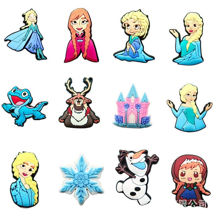 Wholesale PVC soft rubber shoe buckle accessories, shoe accessories, hole shoes, creative cartoon accessories, shoe flowers, spot wholesale