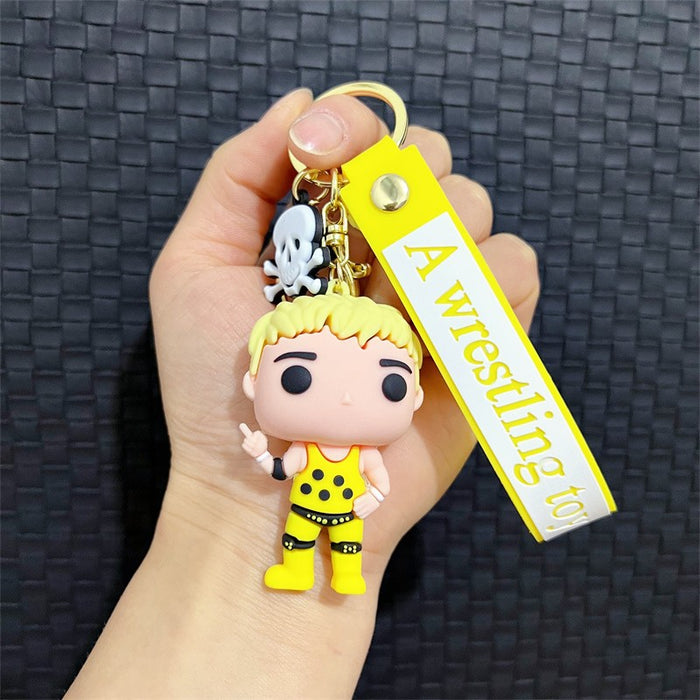 Wholesale Creative Cartoon PVC Soft Keychains JDC-KC-JinB013