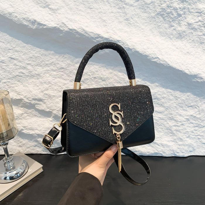 Wholesale Retro Small Square Crossbody Bag - Women' s PU Leather Black ing Detail Boutique Resale Fashion Accessory