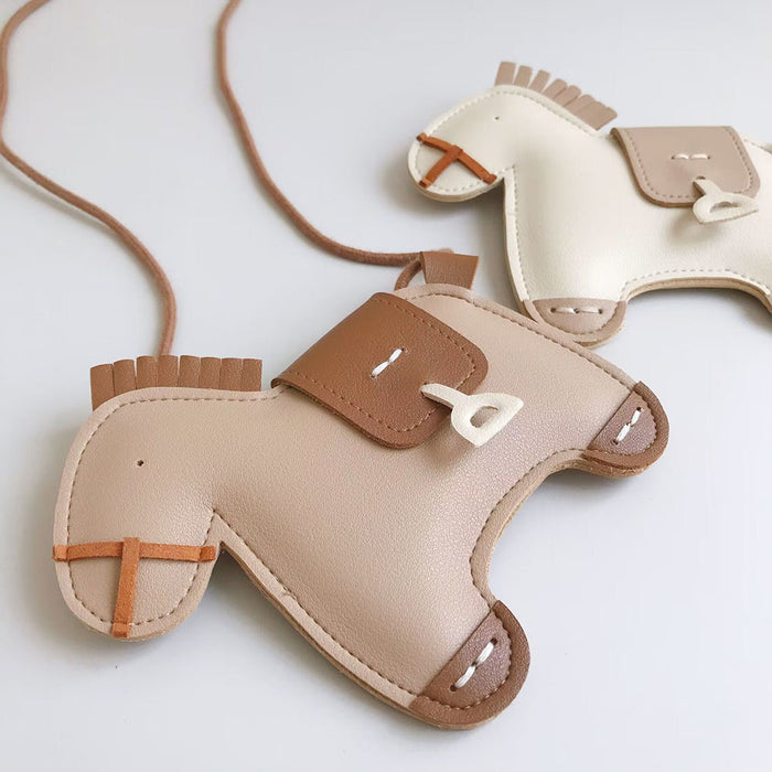 Wholesale  PU leather pony shape children's small bag boys and girls