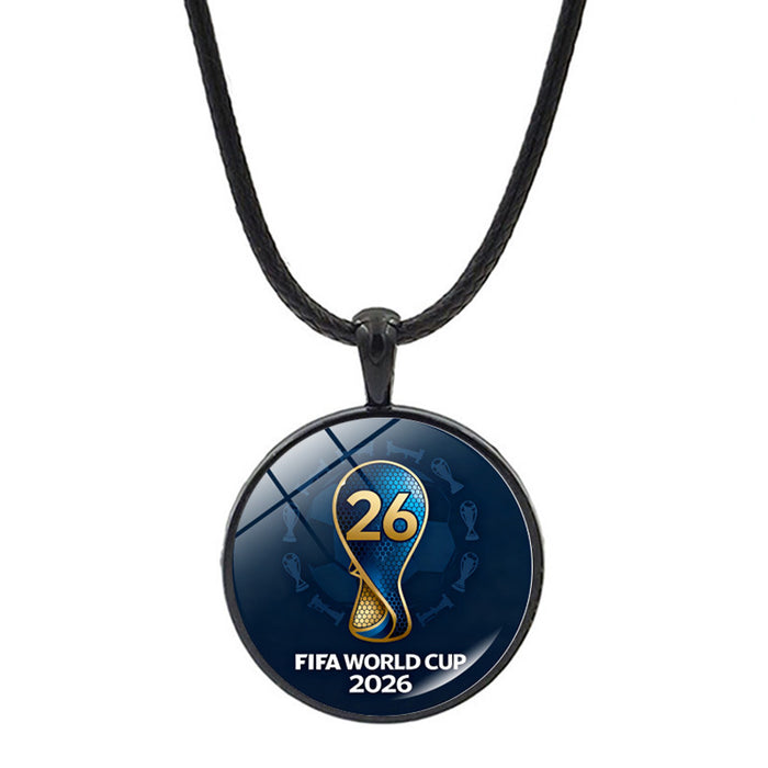 Wholesale World Cup Football Necklace Accessories