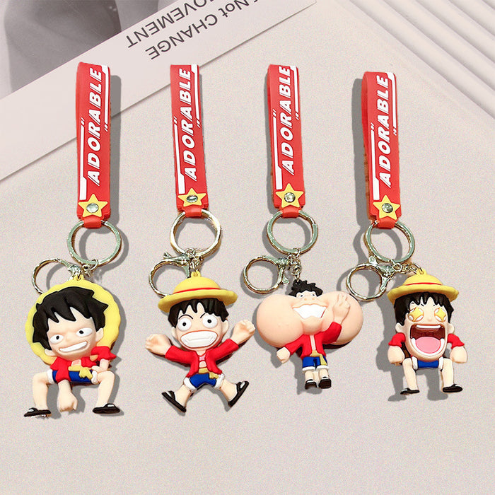 Wholesale Cartoon Boy Silicone Doll Keychain JDC-KC-JuJi029