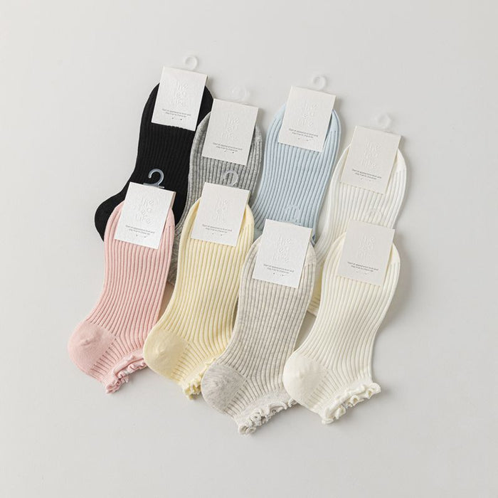 Wholesale Mesh breathable all-in-one machine boneless fungus edge short tube socks