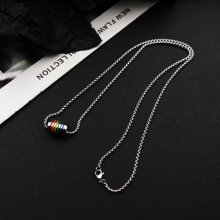Wholesale Necklaces with minimalist and niche designs, high-end titanium steel necklaces, versatile hoodie chains, accessories