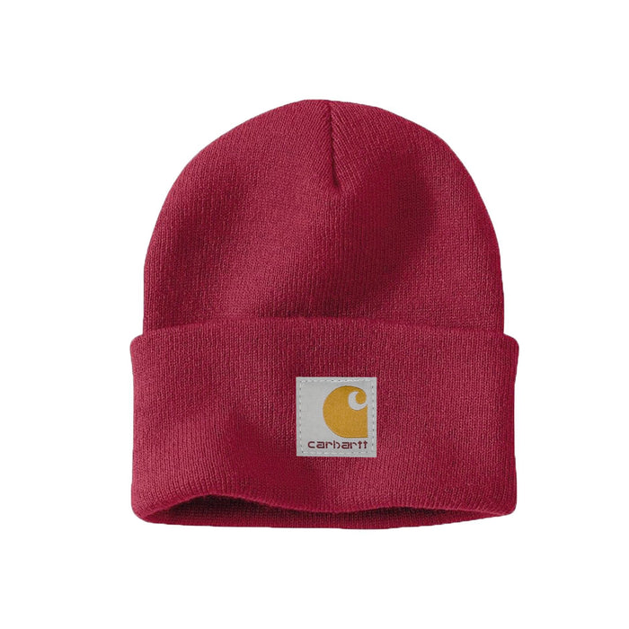 Wholesale Solid color knitted beanie hat with folded brim winter hat