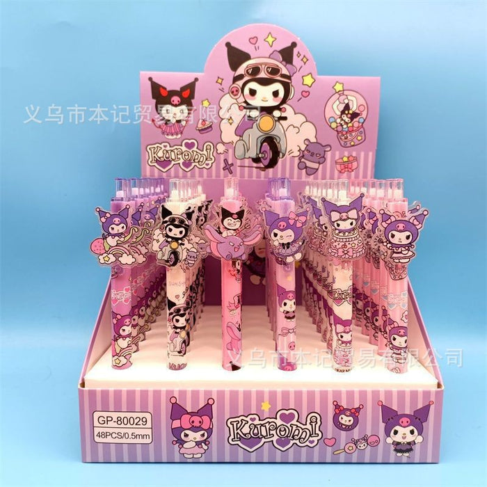 Wholesale 48pcs Cartoon-printed acrylic student push-button pen