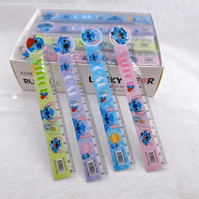 Wholesale 100pcs/ set Cartoon student ruler,  wavy ruler,  15 cm